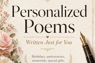 write a personalized custom poem for any occasion