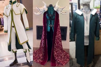 sew pattern custom cosplay costume sew anime fabric cloth outfit fashion design