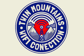 do hiking camping mountain outdoor navigation logo