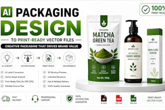 convert ai packaging design into print ready vector files