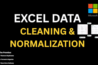 clean, organize, and normalize your messy excel data