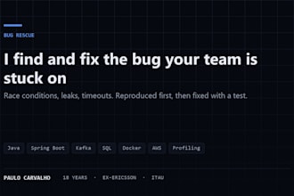 find and fix the backend bug your team has been stuck on