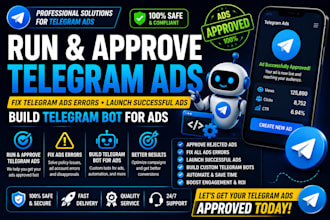 approve your telegram ads and fix rejected telegram ad errors