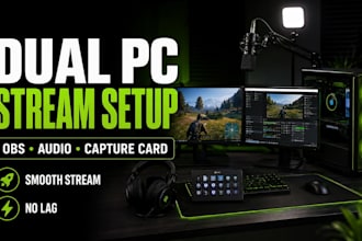 setup dual PC streaming obs capture card and audio fix
