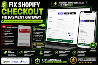 fix shopify checkout fix shopify payment gateway shopify bug checkout cart fix