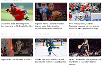produce high quality sports writing content in NFL mlb nba