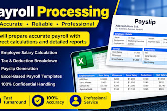 process payroll with accurate deduction calculations