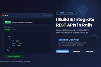 build or integrate a rest API with ruby on rails