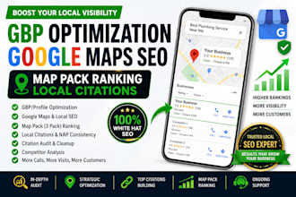 do gbp optimization google maps SEO map pack ranking local citations