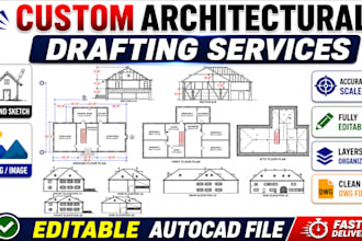 draw architecture drawing, 2d floorplan in autocad