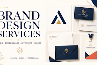 design logo business card letterhead id card and stationery