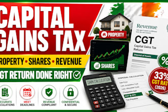 calculate irish capital gains tax cgt property shares revenue return