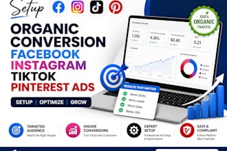 setup facebook xtwitter instagram thread tiktok pinterest sales converting ads