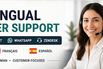 provide customer support in english french and spanish