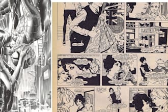 draw amine manga artist, comic iilustration and webtoon