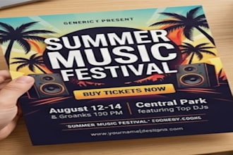 design professional flyers and promotional posters