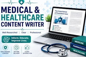 write well researched medical and healthcare articles
