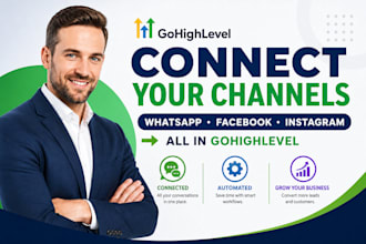 connect gohighlevel whatsapp facebook messenger instagram