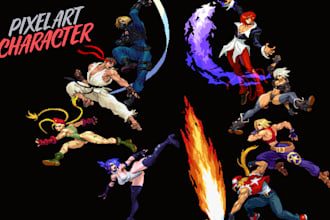 create pixel art character pixel art sprites pixel animations video game sprite