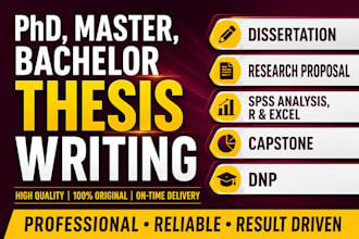 format, edit,and proofread thesis, dissertation, assignment , capstone project