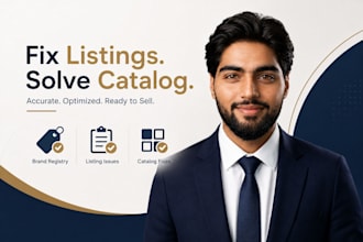 fix amazon brand registry, listing and catalog issues