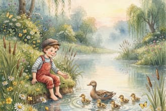 design any style childbook illustration using ai at low price