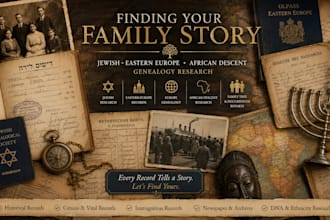 do family history, family tree, and genealogy research for your jewish ancestry