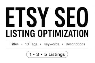 optimize your etsy listings for SEO