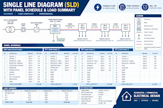 draw or redraw professional electrical sld in autocad