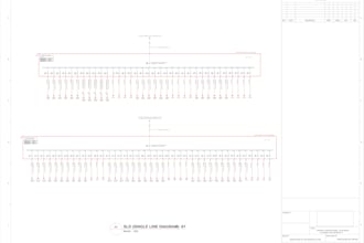 draw or redraw professional electrical sld in autocad