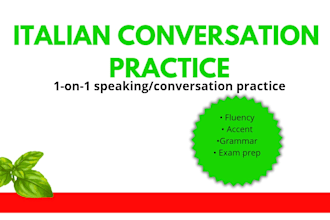 help you practice and improve natural italian speaking