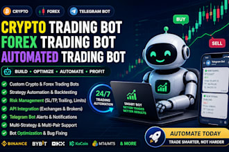 crypto trading bot, forex trading bot, automated trading bot, telegram bot