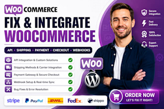 fix and integrate woocommerce API, shipping, payment, checkout and webhooks