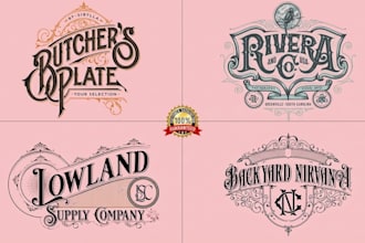 design custom lettering victorian style