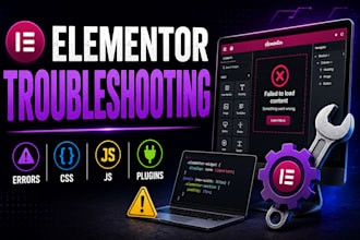 fix elementor errors, bugs and website issues
