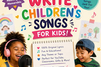 create original custom childrens songs