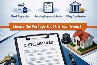 professional draft, prepare and register your quitclaim deed in il