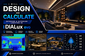 design and calculate lighting in dialux evo