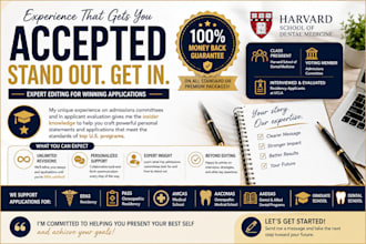 edit personal statement, medical school application  or activities section