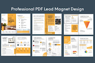 create a unique lead magnet design PDF ebook and workbook