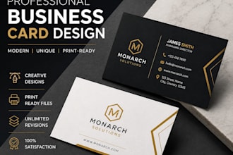 design a professional modern business card