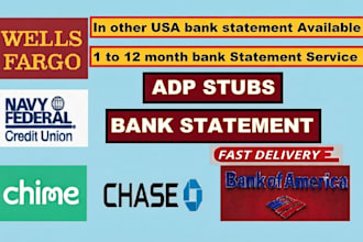 convert bank statement into financial statement