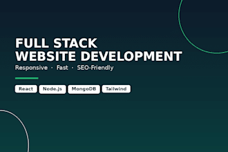 build a responsive full stack website with react and node js