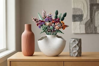 design a stunning vase flower arrangement for wedding and home decor