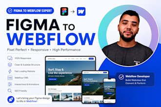 build a webflow website or convert figma to webflow