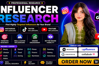 find best instagram, tiktok and youtube influencers list
