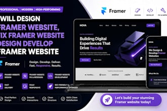 design framer website fix framer website design developer framer website