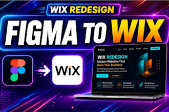 convert figma to wix or redesign your wix website