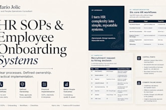 create HR sops and employee onboarding systems