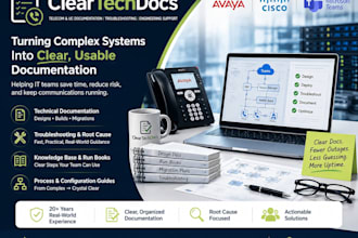 create telecom technical documentation and guides